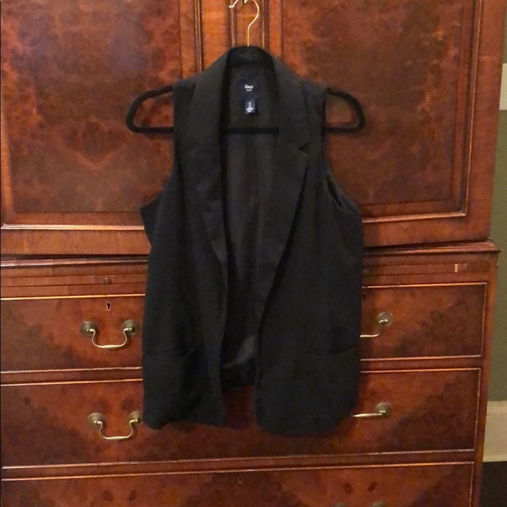 Black tuxedo vest